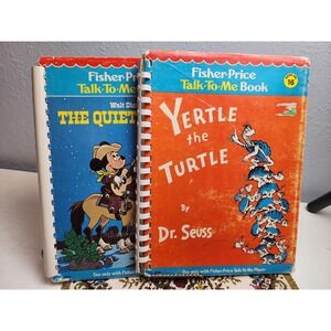 1970's‎ "Talk To Me" Vintage Children's Books, Dr Suess & Mickey Mouse, Set of 2